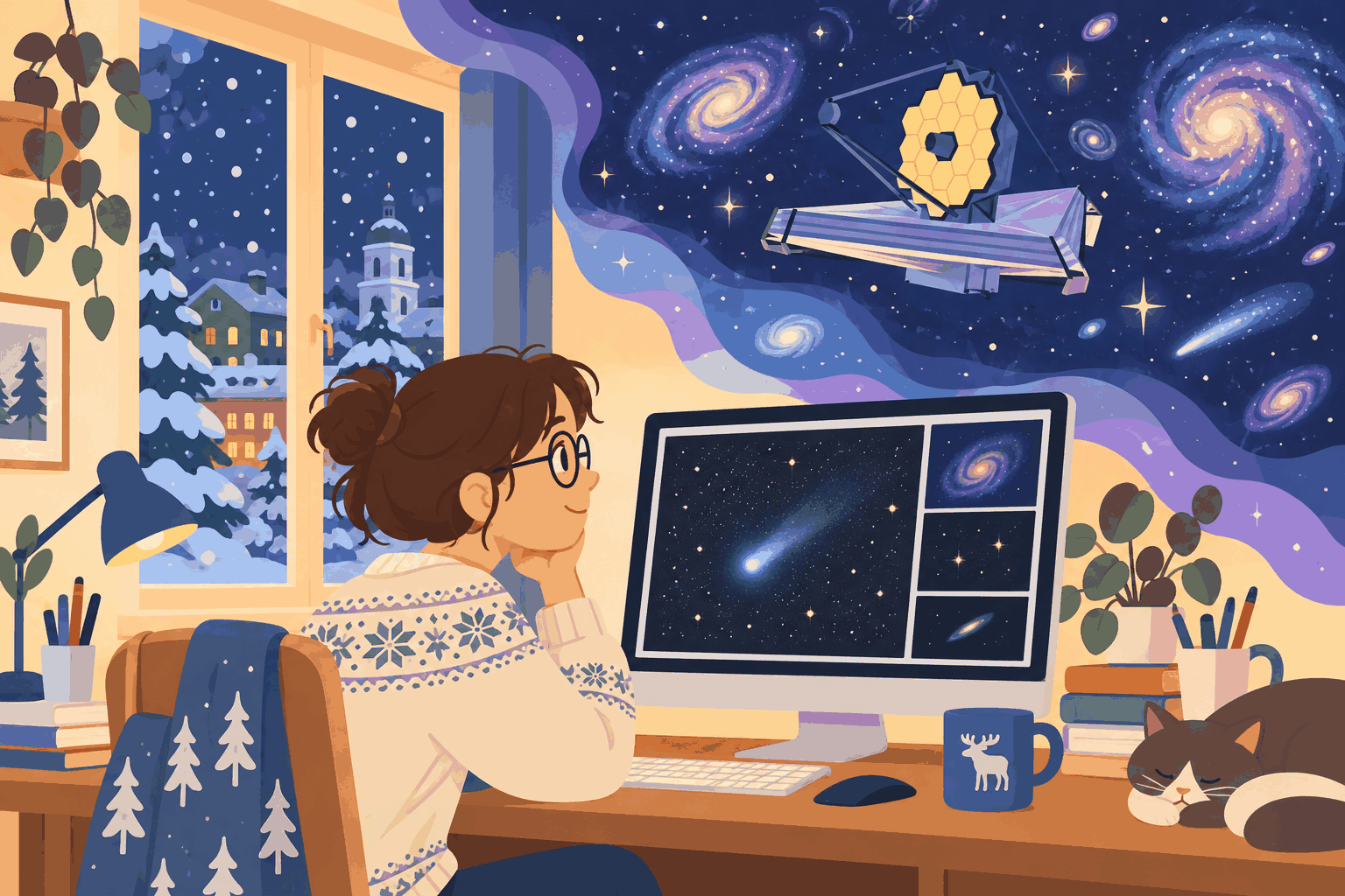 拍星系時意外發現！芬蘭學生找到新彗星（插圖）