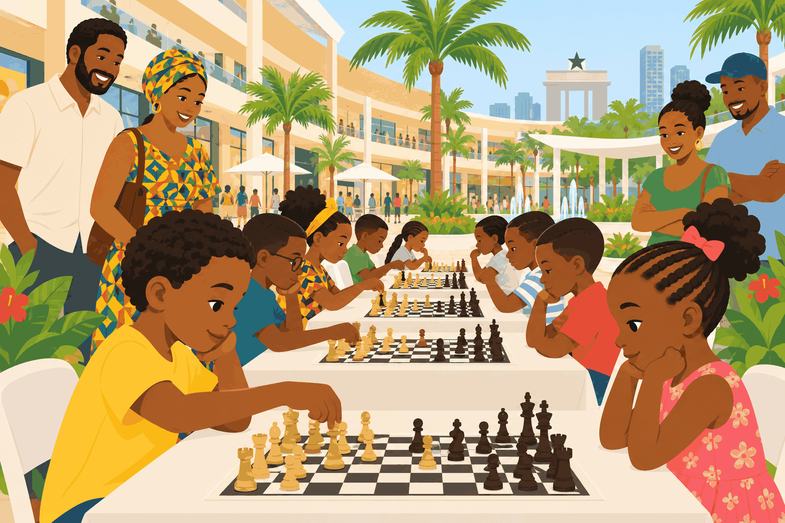 小小棋士動腦大對決！迦納西洋棋賽（插圖）