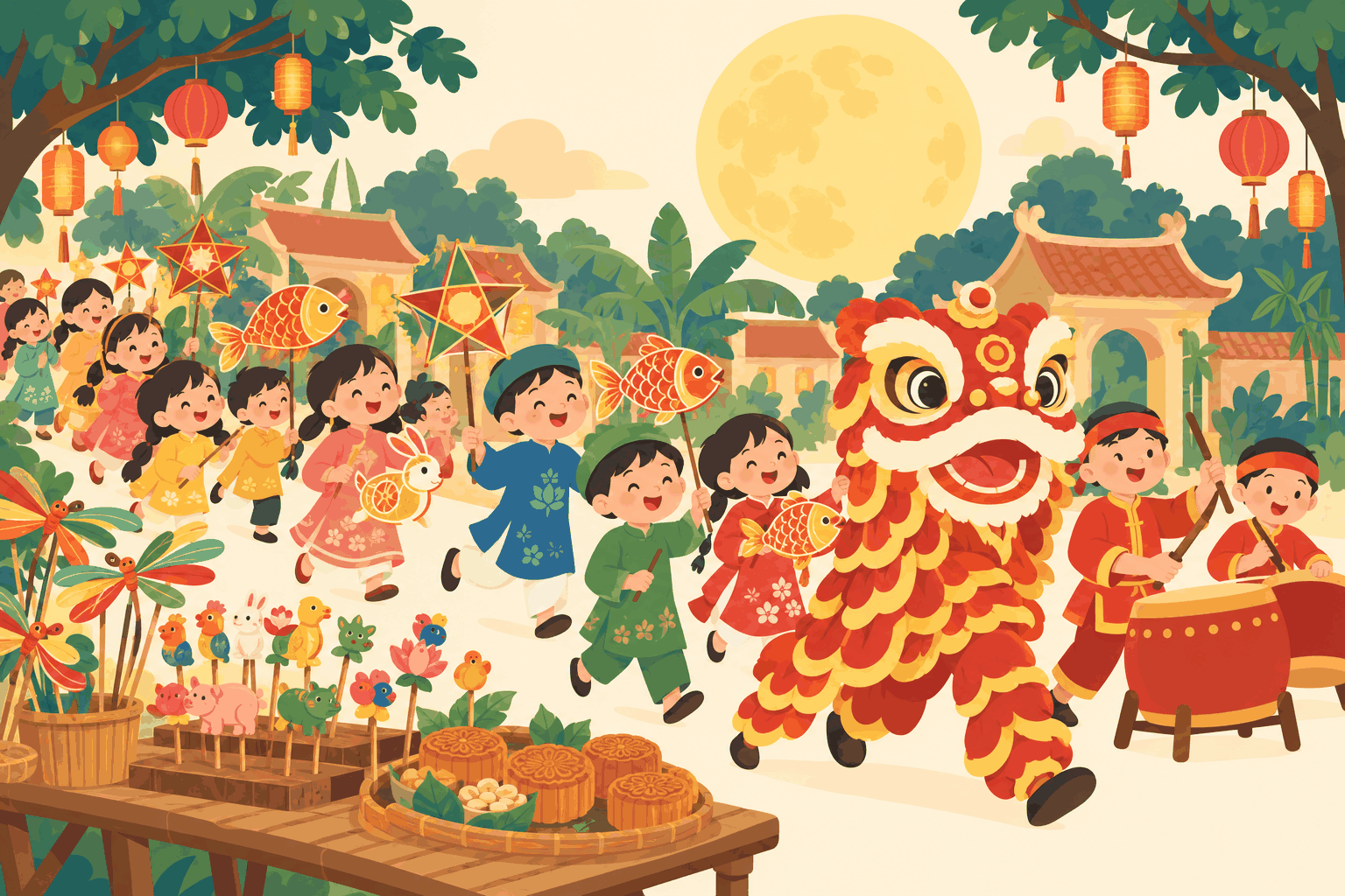 越南中秋節，孩子是主角（插圖）
