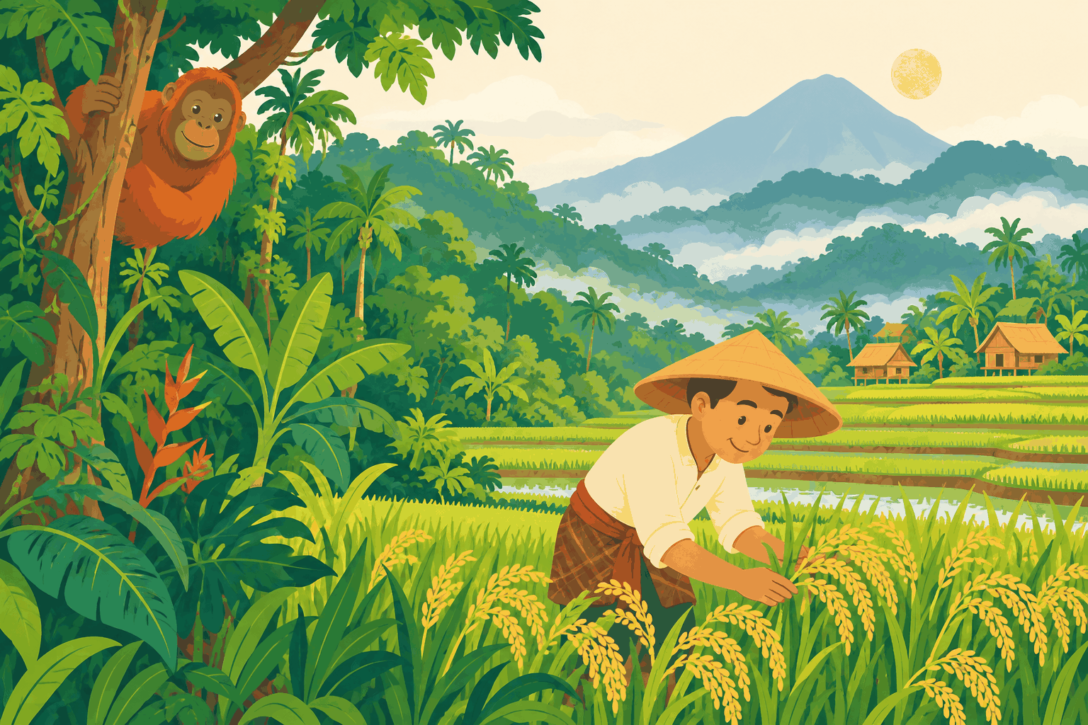 米夠吃了，印尼決定不再砍森林（插圖）