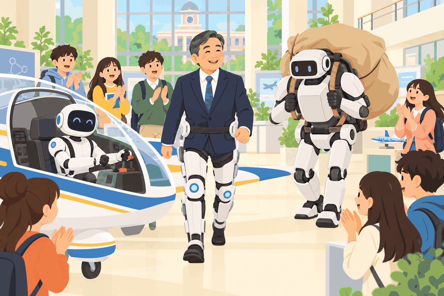 穿上機器腿走更穩，韓國大學秀新本領（插圖）