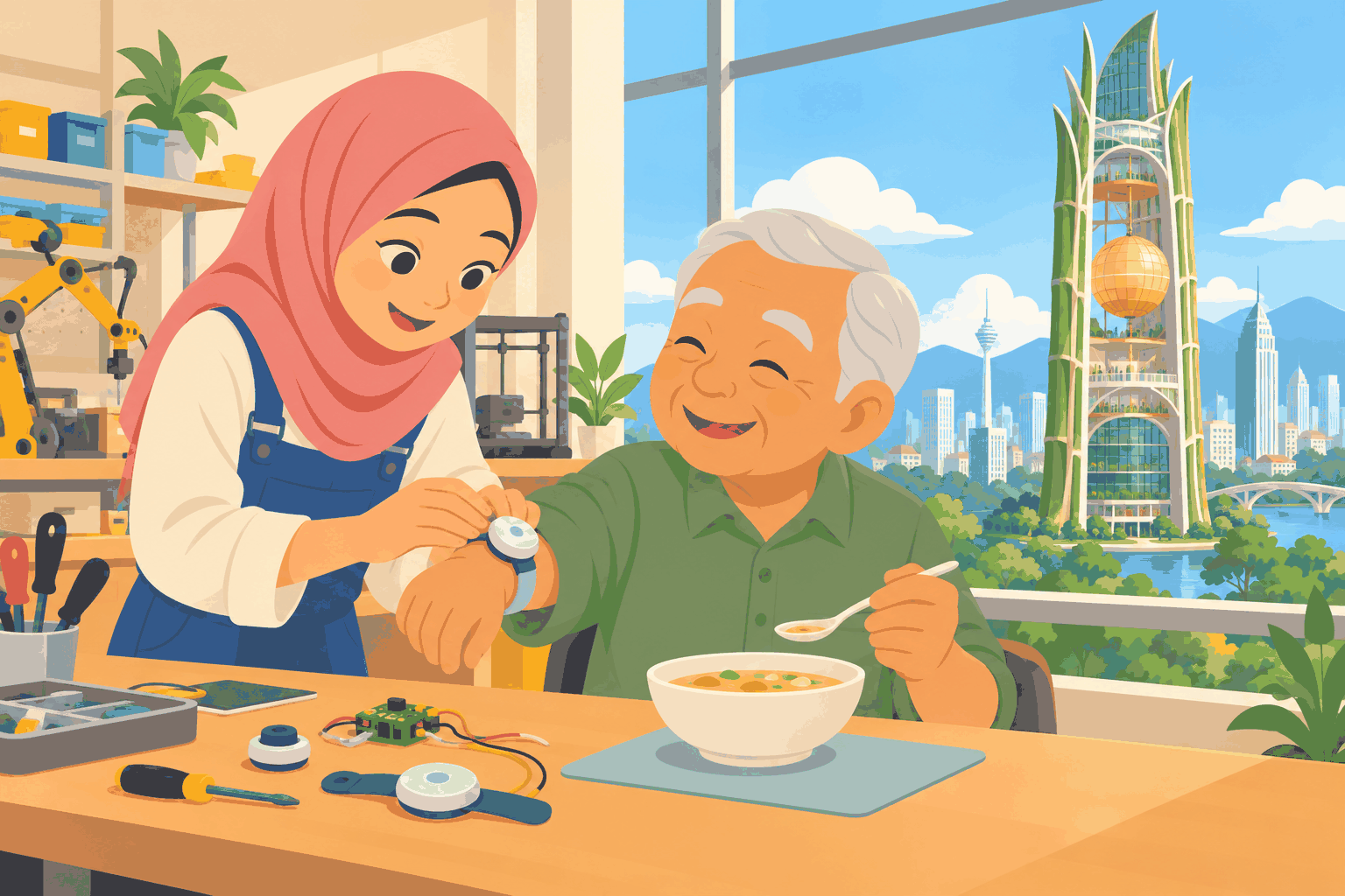 學台北101的大球，她讓手不再抖（插圖）