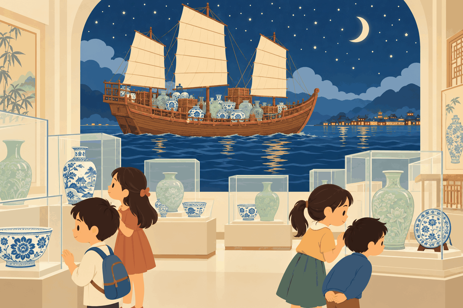 古代瓷器坐船旅行！卡達博物館新展（插圖）