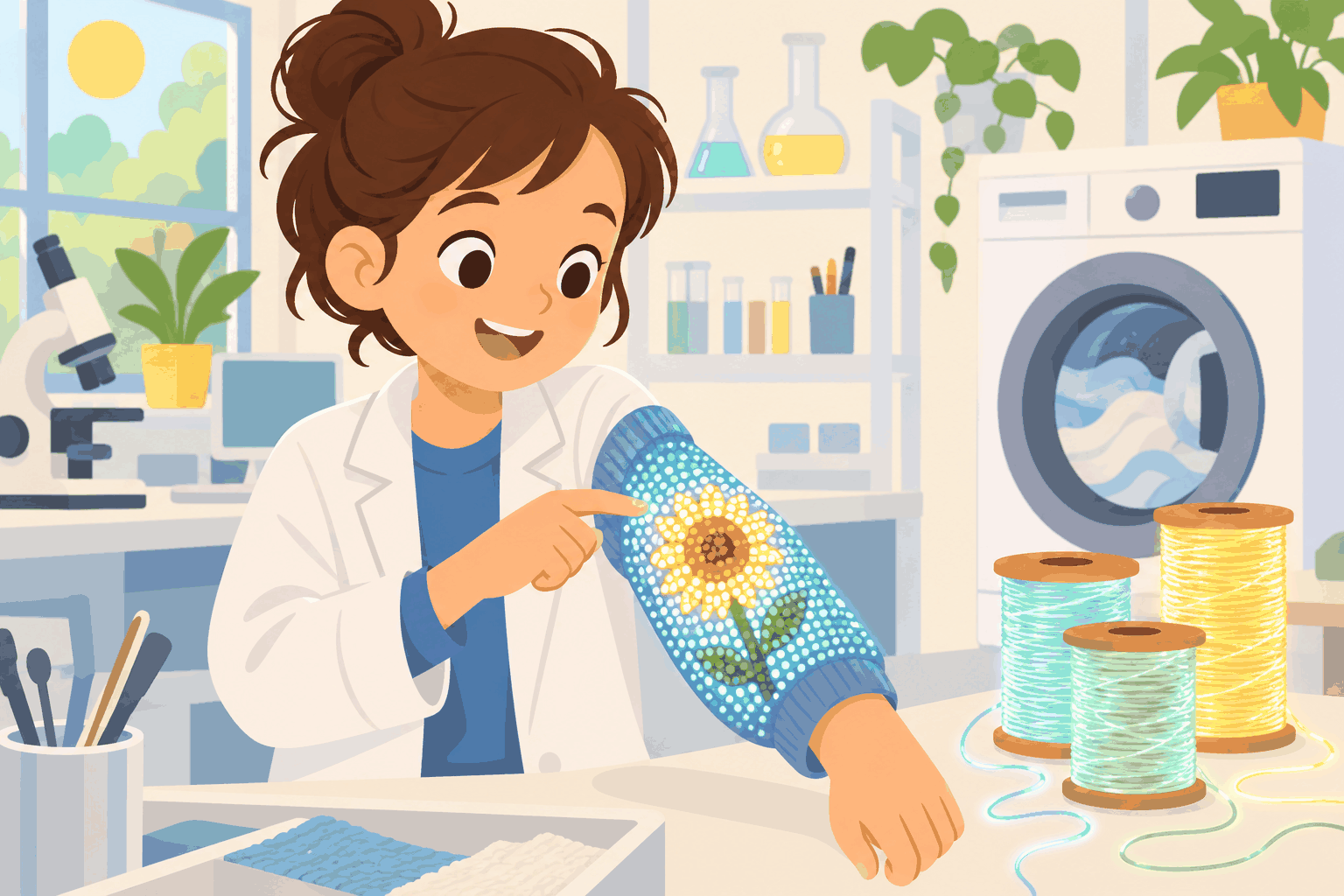 袖子變成觸控螢幕！新加坡的發光衣服（插圖）
