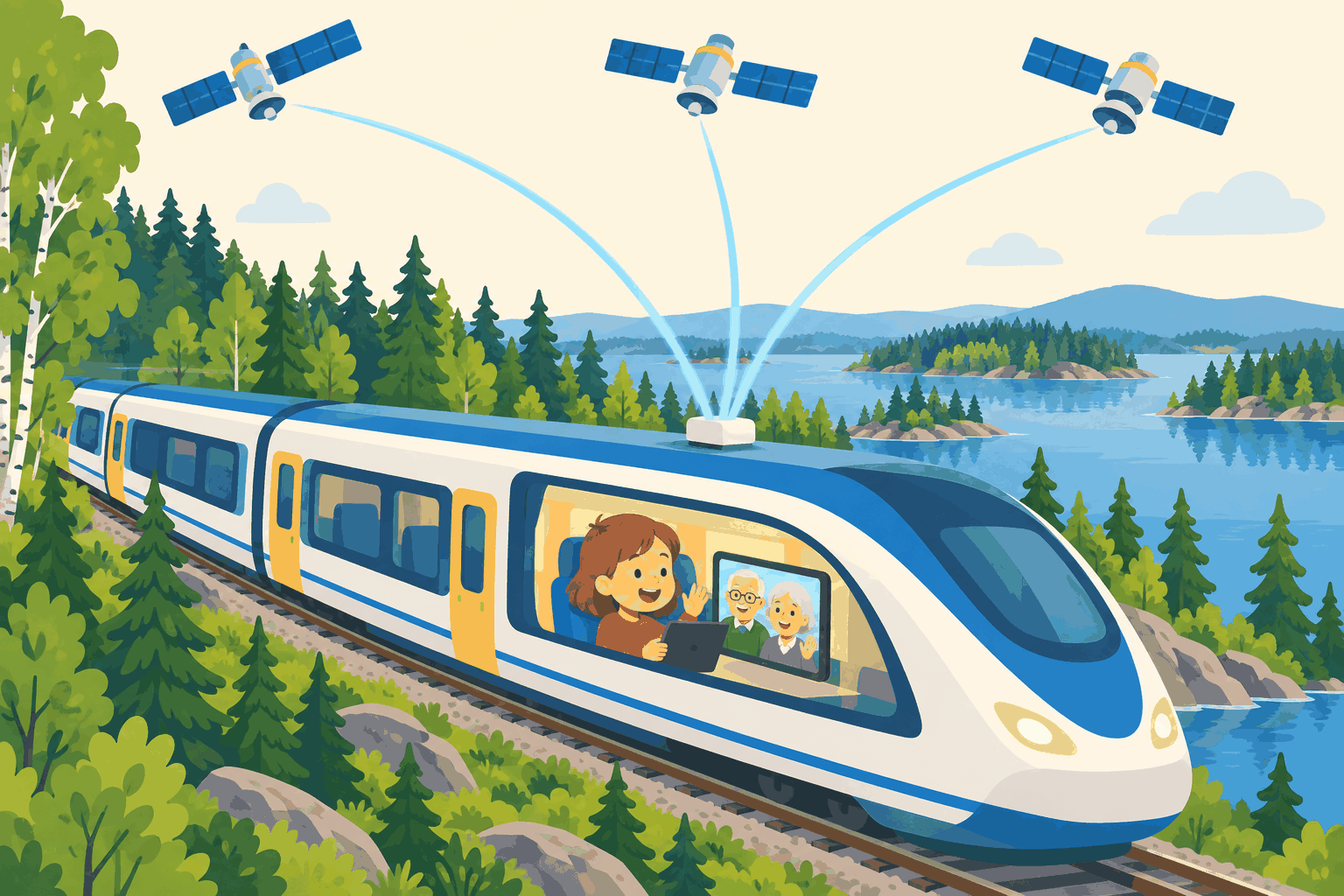 火車搭上衛星網路，瑞典旅客不怕斷線（插圖）